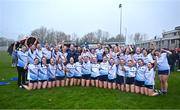 27 March 2025; Mount St Michael players celebrate after their side's victory in the Lidl LGFA PPS All-Ireland Senior B final match between Eureka Secondary School of Kells in Meath and Mount St Michael of Claremorris in Mayo at St Brigid's GAA in Roscommon. Photo by Piaras Ó Mídheach/Sportsfile