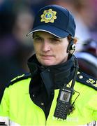 23 March 2025; Sergeant Annette Clarke of An Garda Siochána, and former Galway footballer, on duty before the Allianz Football League Division 1 match between Galway and Kerry at Pearse Stadium in Galway. Photo by Brendan Moran/Sportsfile