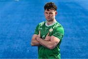 28 March 2025; Nathan McElwaine of London poses for a portrait during the launch of the 2025 Connacht GAA Senior Football Championship at Connacht GAA Centre of Excellence in Bekan, Mayo. Photo by Tyler Miller/Sportsfile