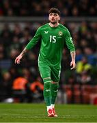 23 March 2025; Troy Parrott of Republic of Ireland during the UEFA Nations League B/C Play-off 2nd Leg match between Republic of Ireland and Bulgaria at the Aviva Stadium in Dublin. Photo by Ben McShane/Sportsfile