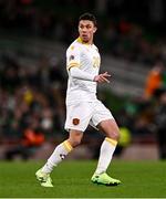 23 March 2025; Filip Krastev of Bulgaria during the UEFA Nations League B/C Play-off 2nd Leg match between Republic of Ireland and Bulgaria at the Aviva Stadium in Dublin. Photo by Ben McShane/Sportsfile