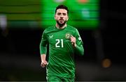 23 March 2025; Mikey Johnston of Republic of Ireland during the UEFA Nations League B/C Play-off 2nd Leg match between Republic of Ireland and Bulgaria at the Aviva Stadium in Dublin. Photo by Ben McShane/Sportsfile