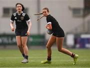 28 March 2025; Action from the match between DCC and DLR during the Leinster Rugby 2025 Metropolitan County Council Cup Finals at Energia Park in Dublin. Photo by Shauna Clinton/Sportsfile
