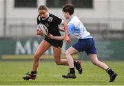 28 March 2025; Action from the match between DCC and DLR during the Leinster Rugby 2025 Metropolitan County Council Cup Finals at Energia Park in Dublin. Photo by Shauna Clinton/Sportsfile