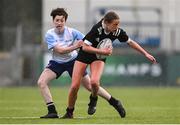 28 March 2025; Action from the match between DCC and DLR during the Leinster Rugby 2025 Metropolitan County Council Cup Finals at Energia Park in Dublin. Photo by Shauna Clinton/Sportsfile