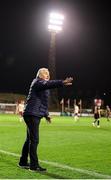 28 March 2025; Galway United manager John Caulfield during the SSE Airtricity Men's Premier Division match between Bohemians and Galway United at Dalymount Park in Dublin. Photo by Thomas Flinkow/Sportsfile