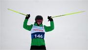 13 March 2025; Donal Brennan of Team Ireland, a member of Kilternan Karvers, Ballinteer, Dublin competes in the Intermediate Super G mens division one during day five of the Turin 2025 Special Olympics World Winter Games in Sestriere, Italy. Photo by Ray McManus/Sportsfile