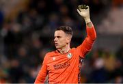 28 March 2025; Shamrock Rovers goalkeeper Leon Pohls during the SSE Airtricity Men's Premier Division match between Shamrock Rovers and Derry City at Tallaght Stadium in Dublin. Photo by Stephen McCarthy/Sportsfile