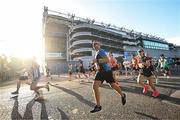 30 March 2025; Darren Farrell, 2446, passes Croke Park during the inaugural Dublin City Half Marathon. The 21km route began on O'Connell Street in the heart of Dublin City and led runners through the Northside, finishing back at Guild Street in the city centre. The event brought together thousands of participants—from elite athletes and club runners to charity entrants and first-time half marathoners—united in a shared celebration of running. Along the way, runners passed iconic landmarks including Croke Park, the tree-lined avenues of Killester and Raheny, the scenic Clontarf coastline, and the historic Five Lamps. The race, held in partnership with Dublin City Council – the official event partner – embraced the theme “Run Together – Thrive Together.” It was also proudly supported by Irish Life, a dedicated advocate for health and wellness. Photo by Seb Daly/Sportsfile