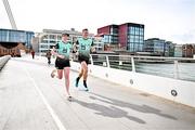 2 April 2025; Pictured are, A&L Goodbody Partner Aideen Burke and David Gillick ALG5K Ambassador, two-time European indoor 400m champion, pictured at the launch of the 2025 ALG5K Corporate Team Challenge which takes place in Dublin City Centre on September 16th 2025. Photo by Sam Barnes/Sportsfile