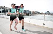 2 April 2025; Pictured are, A&L Goodbody Partner Aideen Burke and David Gillick ALG5K Ambassador, two-time European indoor 400m champion, pictured at the launch of the 2025 ALG5K Corporate Team Challenge which takes place in Dublin City Centre on September 16th 2025. Photo by Sam Barnes/Sportsfile