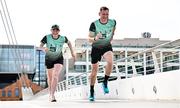 2 April 2025; Pictured are, A&L Goodbody Partner Aideen Burke and David Gillick ALG5K Ambassador, two-time European indoor 400m champion, pictured at the launch of the 2025 ALG5K Corporate Team Challenge which takes place in Dublin City Centre on September 16th 2025. Photo by Sam Barnes/Sportsfile