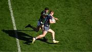 30 March 2025; Jack Carney of Mayo in action against Mike Breen of Kerry during the Allianz Football League Division 1 final match between Kerry and Mayo at Croke Park in Dublin. Photo by Daire Brennan/Sportsfile