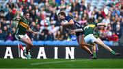 30 March 2025; Aidan O'Shea of Mayo in action against Dylan Casey of Kerry during the Allianz Football League Division 1 final match between Kerry and Mayo at Croke Park in Dublin. Photo by Piaras Ó Mídheach/Sportsfile