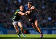 30 March 2025; Aidan O'Shea of Mayo is tackled by Jason Foley of Kerry during the Allianz Football League Division 1 final match between Kerry and Mayo at Croke Park in Dublin. Photo by Shauna Clinton/Sportsfile