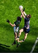 30 March 2025; Matthew Ruane of Mayo in action against Barry Dan O'Sullivan of Kerry during the Allianz Football League Division 1 final match between Kerry and Mayo at Croke Park in Dublin. Photo by Daire Brennan/Sportsfile
