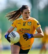 30 March 2025; Maria O'Neill of Antrim during the Lidl Ladies National Football League Division 4 semi-final match between Antrim and Leitrim at O'Raghallaigh Park in Kingscourt, Cavan. Photo by Tyler Miller/Sportsfile