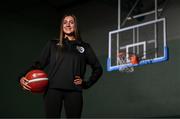 3 April 2025; AIG launch the beginning of the AIG Basketball All-Ireland Club Championships. Pictured at today's launch at Gormanston Park Sports Complex is Ireland international women's basketball player Grace Prenter. Photo by Ben McShane/Sportsfile