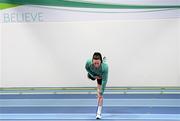 1 April 2025; Lucy Quinn during a Republic of Ireland women's gym session at the Sport Ireland Institute on the Sport Ireland Campus in Dublin. Photo by Stephen McCarthy/Sportsfile