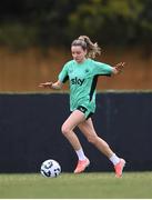 2 April 2025; Leanne Kiernan during a Republic of Ireland women's training session at Vardinoyanneio Sports Center in Heraklion, Greece. Photo by Stephen McCarthy/Sportsfile