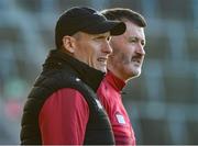 2 April 2025; Cork manager Noel Furlong with selector Donal Og Cusack during the oneills.com Munster GAA U20 Hurling Championship round two match between Cork and Tipperary at Supervalu Páirc Uí Chaoimh in Cork. Photo by Matt Browne/Sportsfile