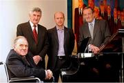 8 May 2009; Six legends covering six decades of GAA heroics were honoured as the Gaelic Writers’ Association announced their inaugural Hall of Fame winners at a function in the Louis Fitzgerald Hotel in Dublin. Hurling icons John Doyle, Tipperary, Jimmy Barry-Murphy, Cork, and DJ Carey, Kilkenny, were joined by Gaelic football greats Mick O’Dwyer, Kerry, Jimmy Keaveney, Dublin, and Peter Canavan, Tyrone, as the Hall of Fame inductees. Presentations were also made to Paddy Downey of The Irish Times, Peadar O’Brien, The Irish Press and the Irish Sun, and to Jim O’Sullivan, The Examiner, for their outstanding contribution to Irish sports journalism as GAA Correspondents. Mr. Ed Donnelly of Tipperary was honoured as the GAA PRO of the year and a special award was made to Nickey Brennan to mark his tenure as GAA President. The Gaelic Writers’ Association was revived last year and is the organisation that represents full time GAA journalists in print and broadcast media. Pictured are, from left, John Doyle, Mick O'Dwyer, Peter Canavan and Jimmy Keavney. Louis Fitzgerald Hotel, Naas Road, Dublin. Picture credit: Brendan Moran / SPORTSFILE
