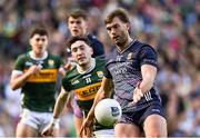 30 March 2025; Aidan O'Shea of Mayo prepares kick a point as Paudie Clifford of Kerry looks on during the Allianz Football League Division 1 final match between Kerry and Mayo at Croke Park in Dublin. Photo by Shauna Clinton/Sportsfile