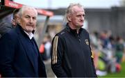 4 April 2025; Galway United assistant manager Ollie Horgan, right, and Galway United manager John Caulfield before the SSE Airtricity Men's Premier Division match between Galway United and Shamrock Rovers at Eamonn Deacy Park in Galway. Photo by Piaras Ó Mídheach/Sportsfile
