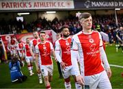 4 April 2025; Chris Forrester of St Patrick's Athletic before the SSE Airtricity Men's Premier Division match between St Patrick's Athletic and Shelbourne at Richmond Park in Dublin. Photo by Seb Daly/Sportsfile