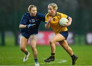 13 March 2025; Aobha Harmon of DCU Dóchas Éireann during the 2025 AIG Moynihan Cup final match between TUD CC1 and DCU Dóchas Éireann at Queen's Sport in Belfast. Photo by Shauna Clinton/Sportsfile