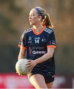 14 March 2025; Eimear McMahon of ATU Galway during the 2025 Ladies AIG Hec Donaghy Cup final match between ATU Galway and Marino at Queen's Sport, Queens University, Belfast. Photo by Shauna Clinton/Sportsfile