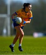 13 March 2025; Laura Grimes of DCU Dóchas Éireann during the 2025 AIG HEC Cup final match between UU Coleraine and DCU Dóchas Éireann at Queen's University in Belfast. Photo by Shauna Clinton/Sportsfile