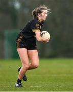 13 March 2025; Rachel Moran of TUS Midwest during the 2025 AIG Lagan Cup final match between TUS Midwest and University of Limerick at Queen's Sport in Belfast. Photo by Shauna Clinton/Sportsfile