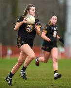 13 March 2025; Rachel Moran of TUS Midwest during the 2025 AIG Lagan Cup final match between TUS Midwest and University of Limerick at Queen's Sport in Belfast. Photo by Shauna Clinton/Sportsfile