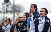 13 March 2025; University of Limerick supporters look on during the 2025 AIG Lagan Cup final match between TUS Midwest and University of Limerick at Queen's Sport in Belfast. Photo by Shauna Clinton/Sportsfile