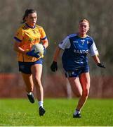 13 March 2025; Laura Grimes of DCU Dóchas Éireann during the 2025 AIG HEC Cup final match between UU Coleraine and DCU Dóchas Éireann at Queen's University in Belfast. Photo by Shauna Clinton/Sportsfile