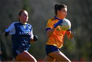 13 March 2025; Laura Grimes of DCU Dóchas Éireann during the 2025 AIG HEC Cup final match between UU Coleraine and DCU Dóchas Éireann at Queen's University in Belfast. Photo by Shauna Clinton/Sportsfile