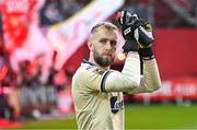 4 April 2025; Shelbourne goalkeeper Conor Kearns before the SSE Airtricity Men's Premier Division match between St Patrick's Athletic and Shelbourne at Richmond Park in Dublin. Photo by Seb Daly/Sportsfile