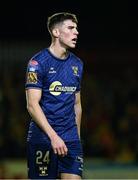 4 April 2025; Lewis Temple of Shelbourne during the SSE Airtricity Men's Premier Division match between St Patrick's Athletic and Shelbourne at Richmond Park in Dublin. Photo by Seb Daly/Sportsfile