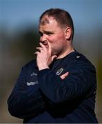 5 April 2025; Roscommon manager Davy Burke during the Connacht GAA Football Senior Championship quarter-final match between London and Roscommon at McGovern Park in Ruislip, England. Photo by Ben McShane/Sportsfile