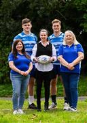 9 April 2025; Leinster Rugby, the Official Leinster Supporters Club (OLSC) and Neurodiversity Ireland today announced a charity partnership for the next 12 months. Neurodiversity Ireland is a charity, made up of mostly neurodivergent parents of neurodivergent children who originally came together to build a neuroaffirmative community in the village of Sandymount in Dublin. They are now looking to build that community nationwide. Neurodiversity Ireland was nominated by the OLSC and will work with the OLSC and Leinster Rugby across the coming months with a number of fundraising initiatives planned. In attendance at the launch in Leinster Rugby headquarters in UCD were Leinster Rugby players, Dan Sheehan and Josh van der Flier, Neurodiversity Ireland co-founder and director Dairine Cullen, centre, with OLSC committee members Bebhinn Dunne, left, and Mary Carroll. More information about the charity can be found at www.neurodiversityireland.com. Photo by Ramsey Cardy/Sportsfile
