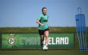 6 April 2025; Aoibheann Clancy during a Republic of Ireland women's training session at the FAI National Training Centre in Abbotstown, Dublin. Photo by Stephen McCarthy/Sportsfile