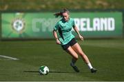 6 April 2025; Heather Payne during a Republic of Ireland women's training session at the FAI National Training Centre in Abbotstown, Dublin. Photo by Stephen McCarthy/Sportsfile