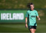 6 April 2025; Heather Payne during a Republic of Ireland women's training session at the FAI National Training Centre in Abbotstown, Dublin. Photo by Stephen McCarthy/Sportsfile