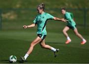 6 April 2025; Heather Payne during a Republic of Ireland women's training session at the FAI National Training Centre in Abbotstown, Dublin. Photo by Stephen McCarthy/Sportsfile
