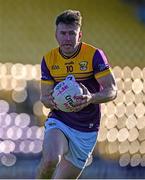 5 April 2025; Tom Byrne of Wexford during the Leinster GAA Football Senior Championship round one match between Wexford and Laois at Chadwicks Wexford Park in Wexford. Photo by Ray McManus/Sportsfile
