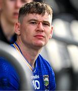6 April 2025; Alan Tynan of Tipperary watches the closing minutes of the Allianz Hurling League Division 1A final match between Tipperary and Cork at SuperValu Páirc Uí Chaoimh in Cork. Photo by Brendan Moran/Sportsfile