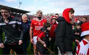 6 April 2025; Patrick Horgan of Cork with supporters after victory in the Allianz Hurling League Division 1A final match between Tipperary and Cork at SuperValu Páirc Uí Chaoimh in Cork. Photo by Piaras Ó Mídheach/Sportsfile