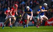 6 April 2025; Alan Connolly of Cork gets away from Eoghan Connolly of Tipperary during the Allianz Hurling League Division 1A final match between Tipperary and Cork at SuperValu Páirc Uí Chaoimh in Cork. Photo by Piaras Ó Mídheach/Sportsfile