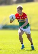 6 April 2025; Ross Dunphy of Carlow during the Leinster GAA Football Senior Championship round one match between Meath and Carlow at Pairc Tailteann in Navan, Meath. Photo by Thomas Flinkow/Sportsfile